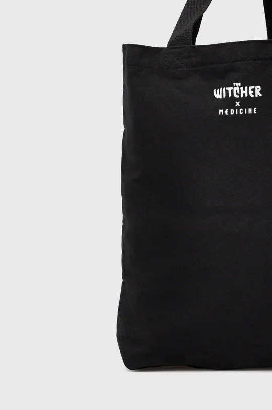 Bavlnená taška z kolekcie The Witcher x Medicine čierna farba <p> 100 % Bavlna</p>