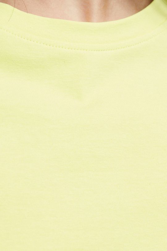 T-shirt damski bawełniany żółty Damski