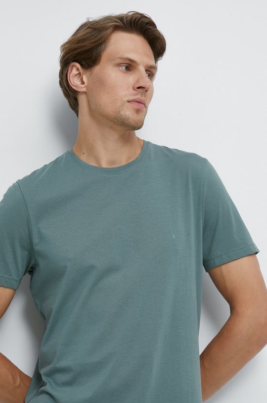 cyraneczka T-shirt bawełniany gładki zielony