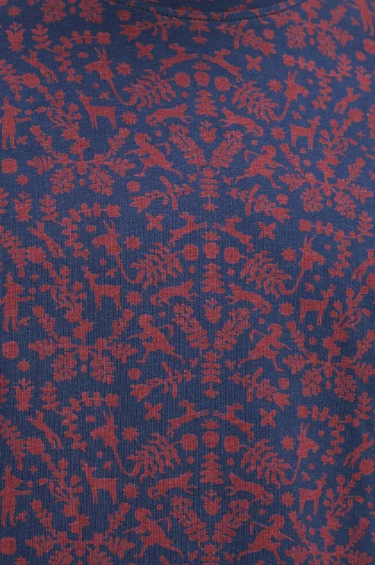 Bavlnené tričko pánske so vzorom tmavomodrá farba Pánsky