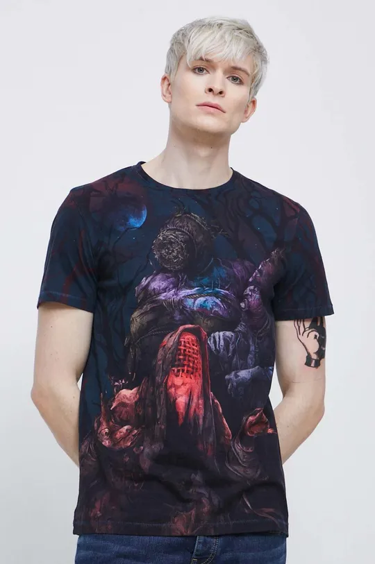 multicolor T-shirt bawełniany męski z kolekcji The Witcher x Medicine kolor multicolor
