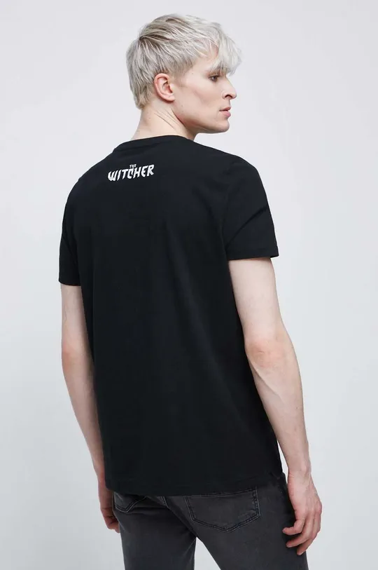 T-shirt bawełniany męski z kolekcji The Witcher x Medicine kolor czarny 100 % Bawełna