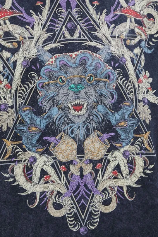 Bavlnené tričko pánske z kolekcie The Witcher x Medicine šedá farba