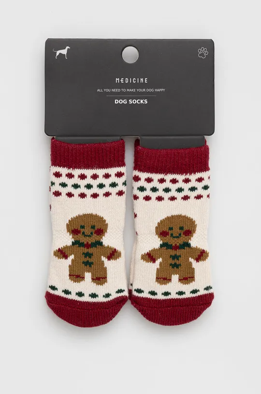 Ponožky pro mazlíčka vánoční více barev <p>75 % Bavlna, 8 % Polyester, 7 % Polyamid, 5 % Polyvinylchlorid, 5 % Elastan</p>