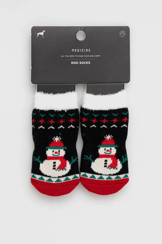 Ponožky pro mazlíčka vánoční více barev <p>75 % Bavlna, 8 % Polyester, 7 % Polyamid, 5 % Polyvinylchlorid, 5 % Elastan</p>