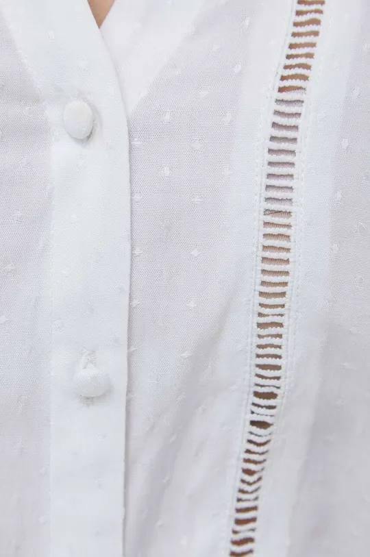 Bluzka damska z fakturą kolor biały RW23.BDD302