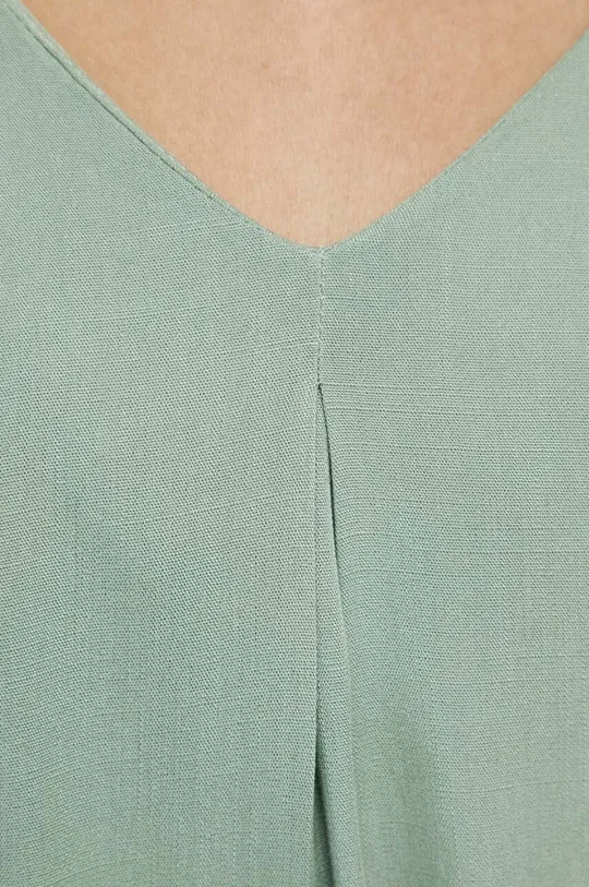 Bluzka damska gładka kolor zielony Damski