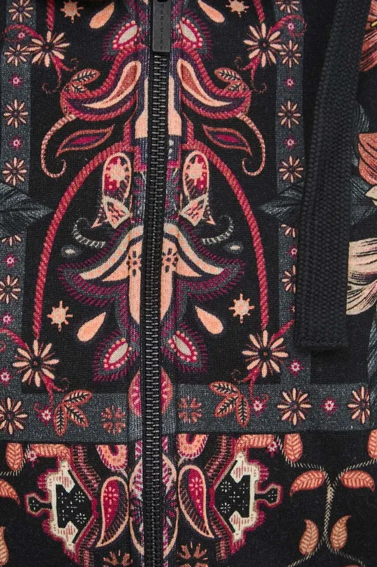 Mikina dámska so vzorom čierna farba Dámsky