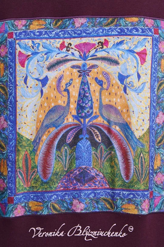 Bluza bawełniana damska z kolekcji Medicine x Veronika Blyzniuchenko kolor fioletowy