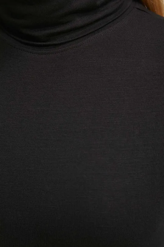 Tričko s dlouhým rukávem černá barva Dámský