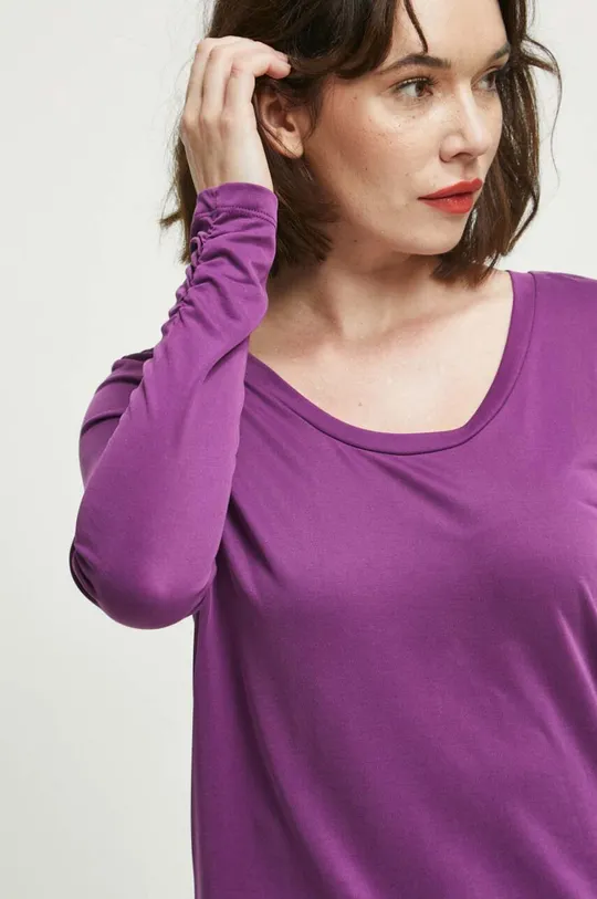 fialová Tričko s dlhým rukávom Medicine