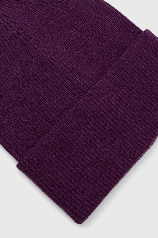 Čepice dámská fialová barva 60 % Polyester, 20 % Viskóza, 20 % Polyamid