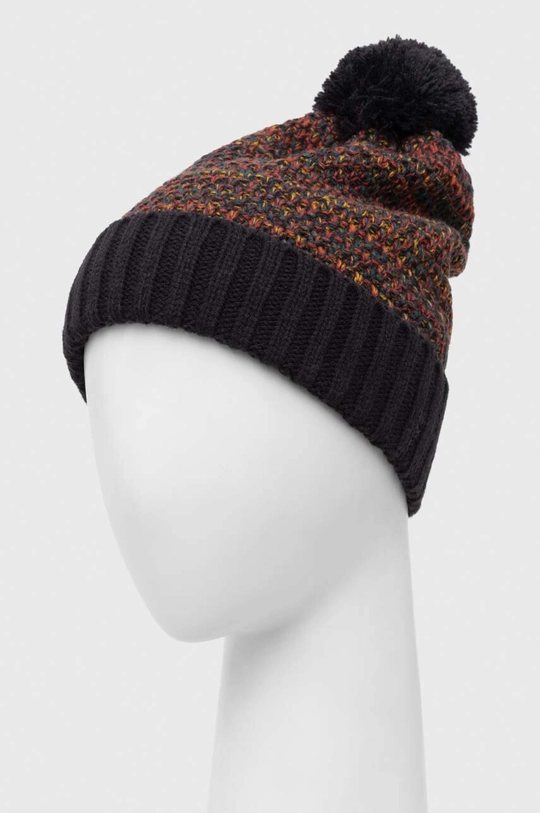 Czapka męska beanie z pomponem kolor multicolor multicolor