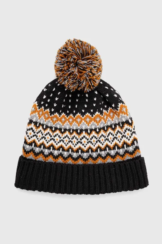 multicolor Czapka męska beanie z pomponem kolor multicolor Męski