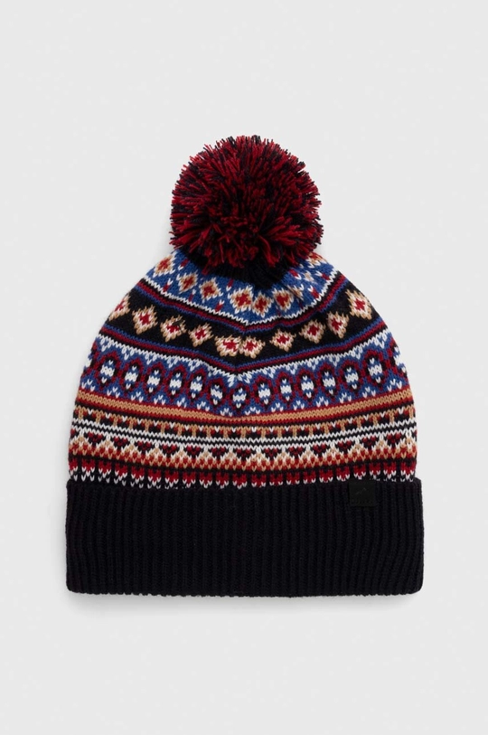 multicolor Czapka męska beanie z pomponem kolor multicolor Męski