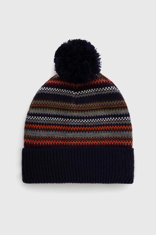 multicolor Czapka męska beanie z pomponem kolor multicolor Męski