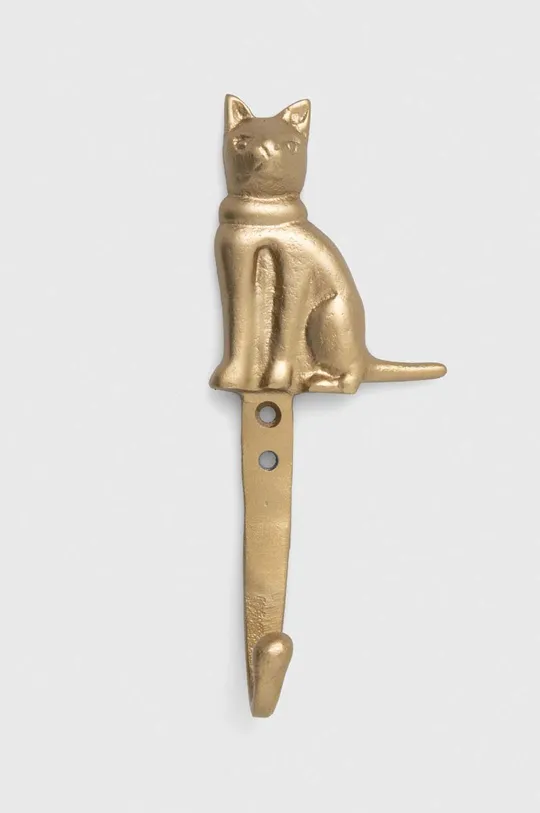 szary Wieszak ścienny - kot kolor złoty Unisex