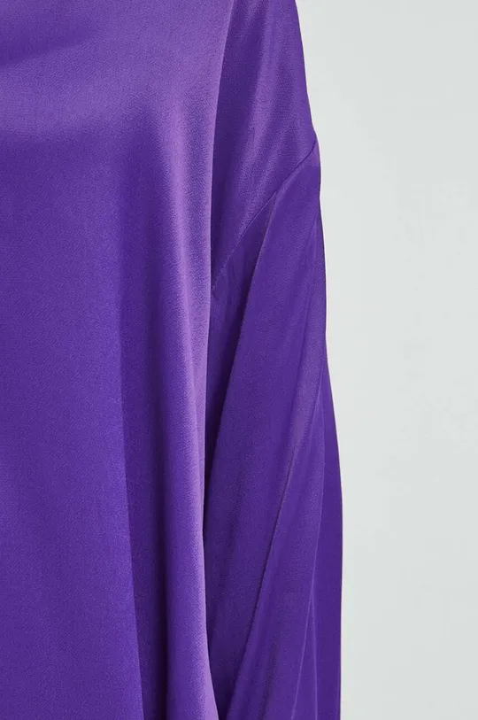 Koszula damska gładka kolor fioletowy Damski