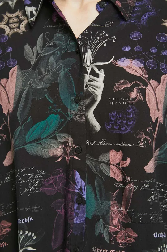 Koszula damska z kolekcji Science kolor czarny 100 % Wiskoza