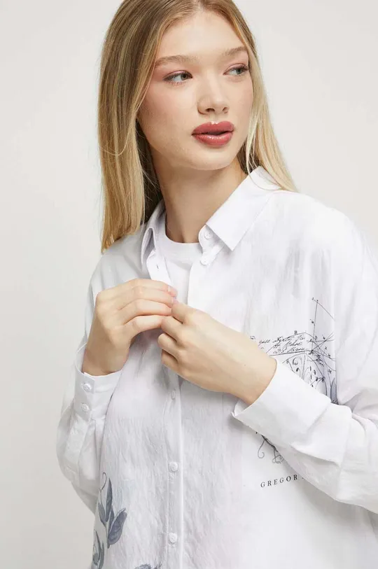 Koszula damska z kolekcji Science kolor biały Damski