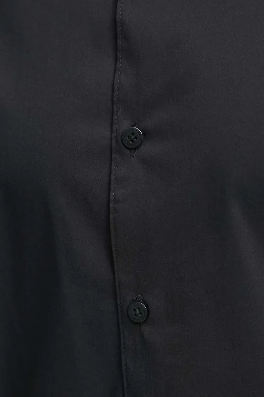 Koszula męska z kołnierzykiem klasycznym kolor czarny Męski