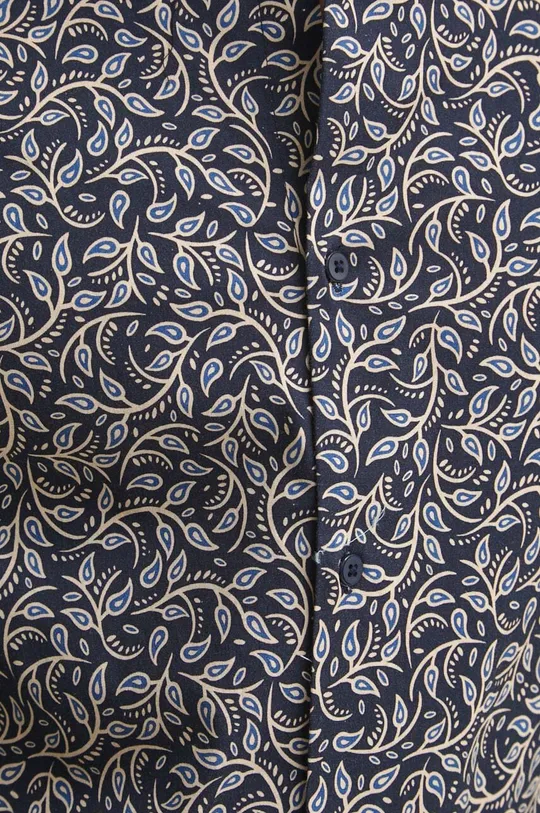 Košeľa pánska s klasickým golierom tmavomodrá farba Pánsky