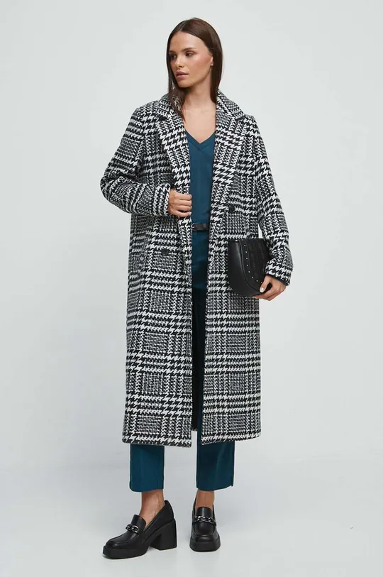 nero Medicine cappotto con aggiunta di lana Donna