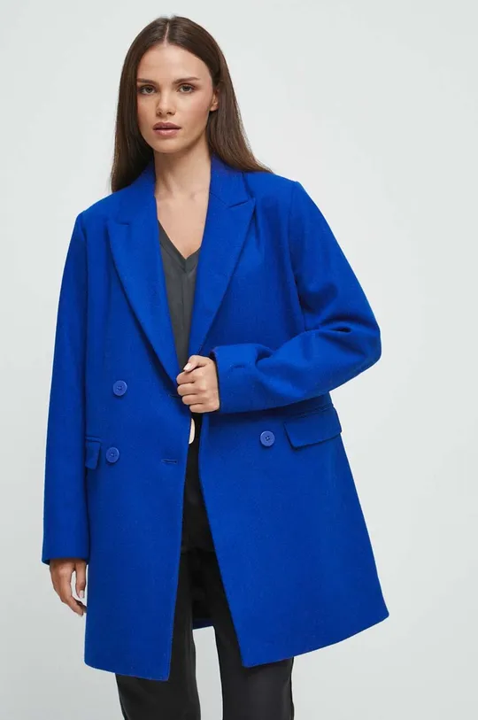 kék Medicine kabát gyapjú keverékből Női