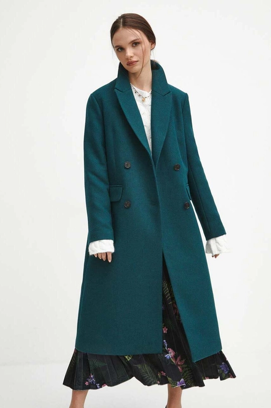 verde Medicine cappotto con aggiunta di lana Donna