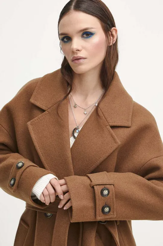 beige Medicine cappotto in lana