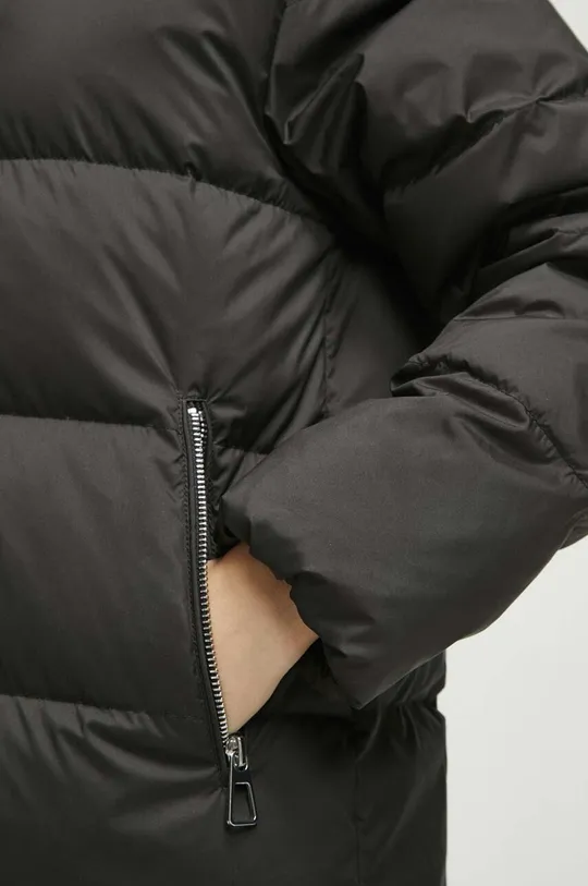 Płaszcz puchowy damski pikowany kolor czarny RW23.KPD706 czarny
