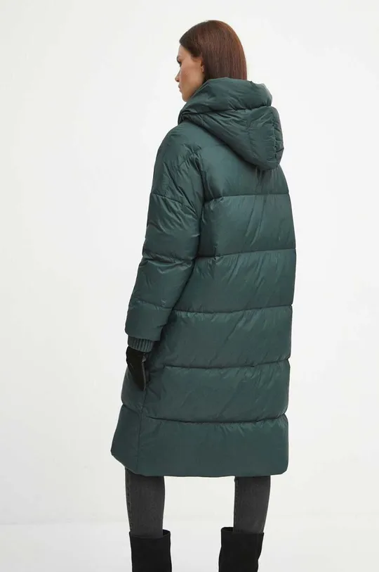 Páperový kabát zelená farba Základná látka: 100 % Polyamid Podšívka: 100 % Polyester Výplň: 90 % Páperie, 10 % Páperie