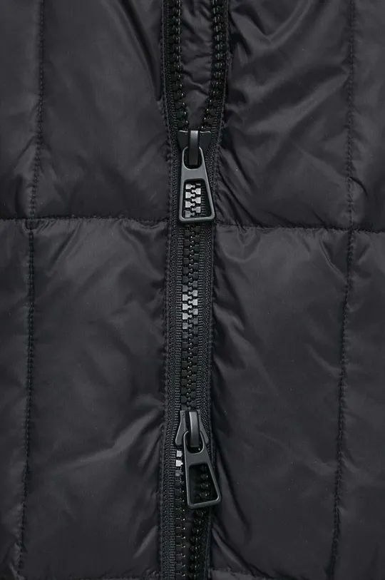 Páperový kabát čierna farba Dámsky