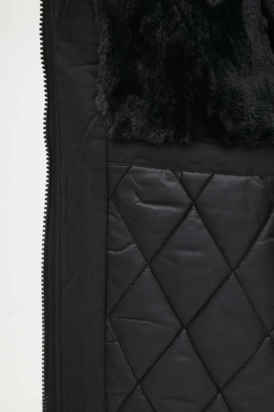 Kabát dámský zateplený jednobarevný černá barva