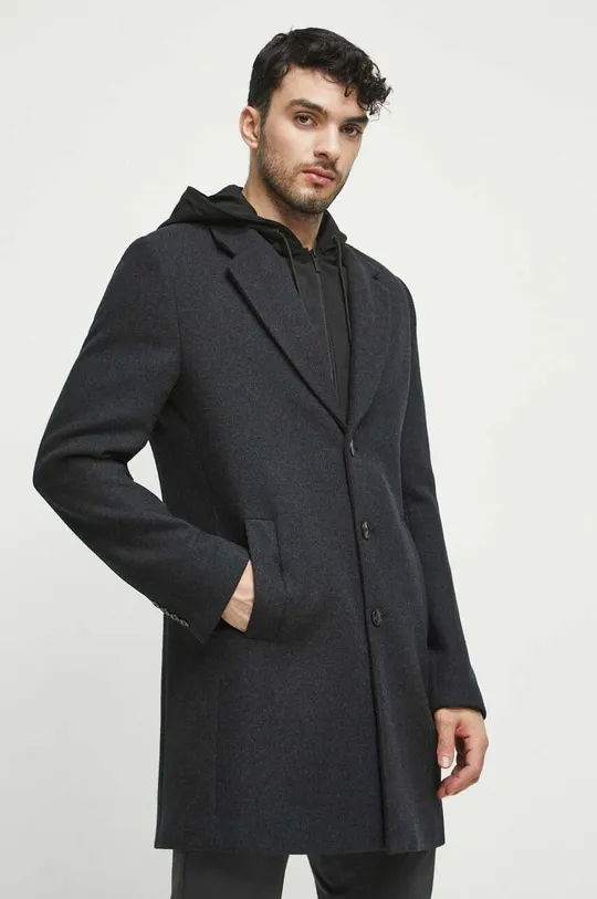 grigio Medicine cappotto con aggiunta di lana Uomo