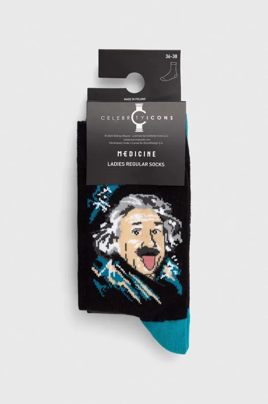Skarpetki damskie bawełniane Albert Einstein (2-pack) kolor multicolor 75 % Bawełna, 23 % Poliamid, 2 % Elastan