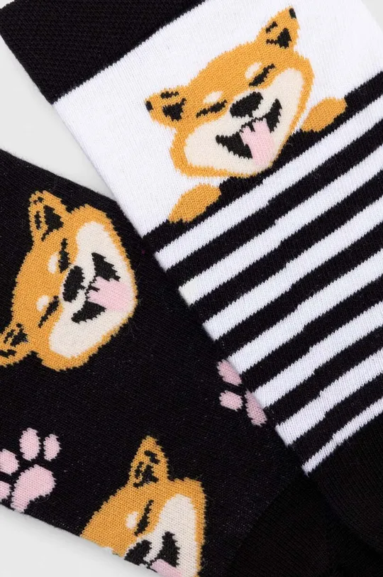 Ponožky dámske so psami (2-pack) viac farieb viacfarebná