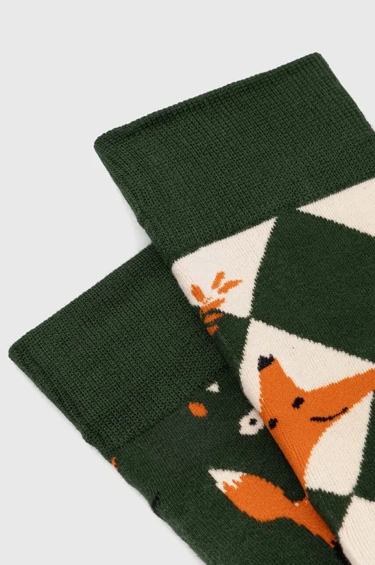 Bavlnené ponožky dámske so vzorom (2-pack) viacfarebná