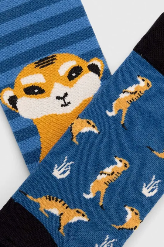 Bavlnené ponožky pánske so surikatami (2-pack) viac farieb viacfarebná