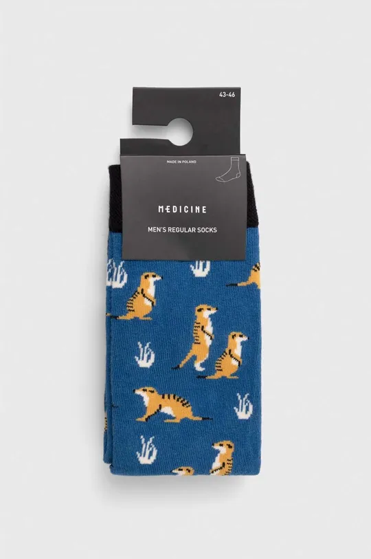 Bavlnené ponožky pánske so surikatami (2-pack) viac farieb <p>75 % Bavlna, 23 % Polyamid, 2 % Elastan</p>