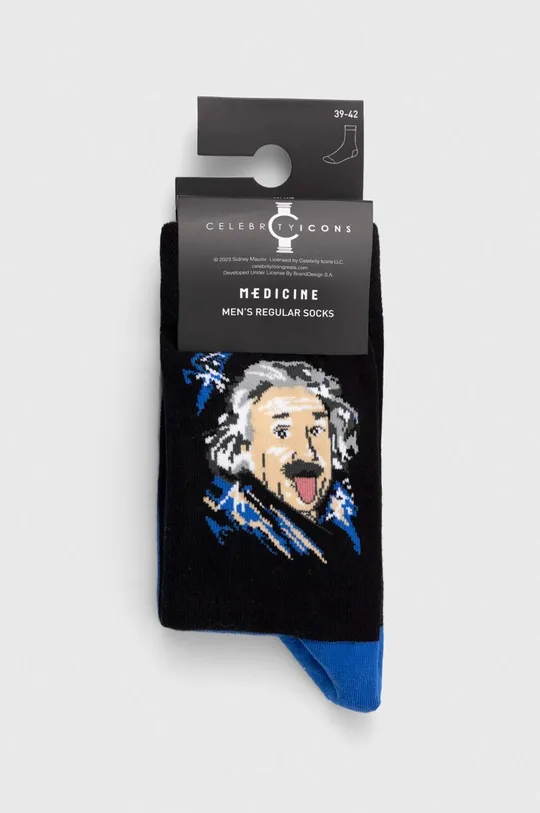 Skarpetki męskie bawełniane Albert Einstein (2-pack) kolor multicolor 75 % Bawełna, 23 % Poliamid, 2 % Elastan