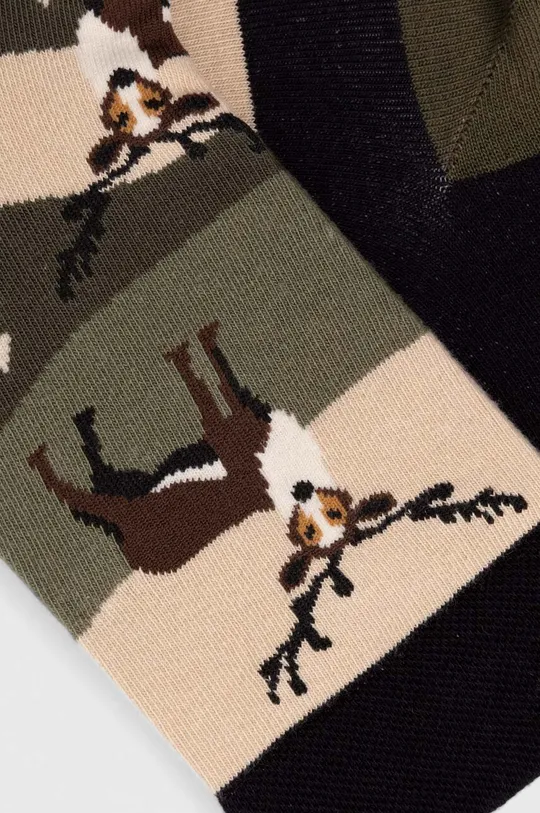 Skarpetki bawełniane męskie w jelenie (2-pack) kolor multicolor multicolor