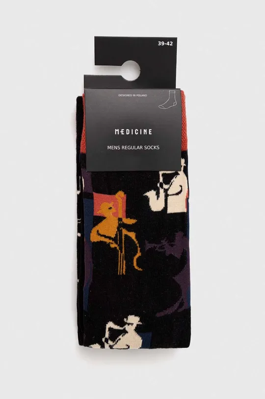 Bavlnené ponožky pánske s hudobným vzorom (2-pack) viac farieb <p>75 % Bavlna, 23 % Polyamid, 2 % Elastan</p>