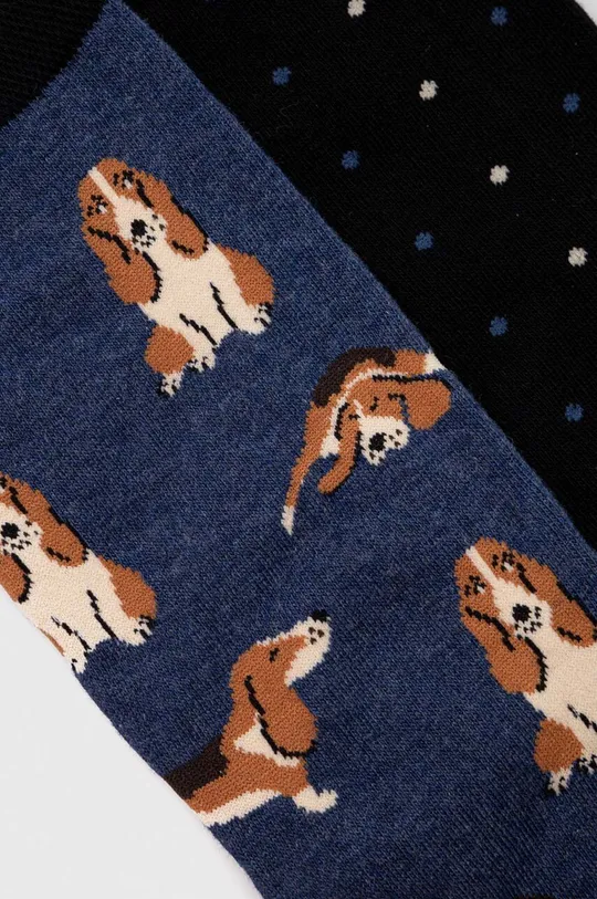 Bavlnené ponožky pánske so psami (2-pack) viac farieb viacfarebná