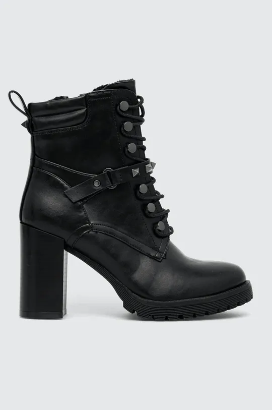 čierna Členkové topánky dámske čierna farba Dámsky