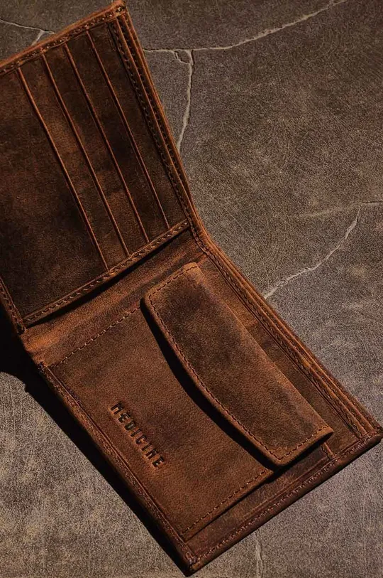 Kožená peňaženka pánsky hnedá farba hnedá