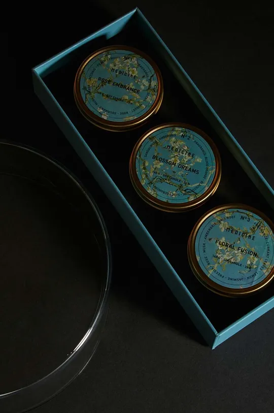 Świece zapachowe sojowe z kolekcji Eviva L'arte kolor multicolor (3-pack) Materiał główny: 85 % Wosk sojowy, 15 % Parafina Materiał dodatkowy: 100 % Cyna