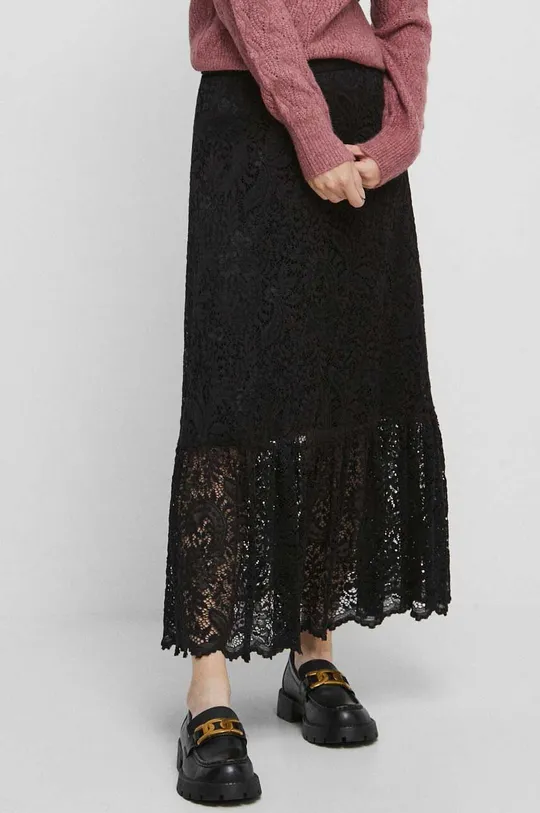 Spódnica damska koronkowa kolor czarny czarny