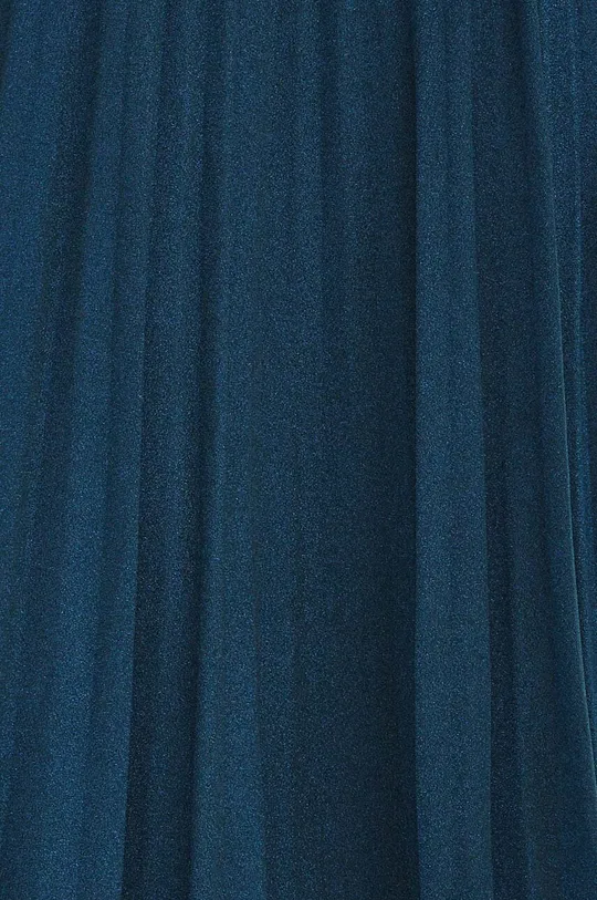 turkusowy Spódnica damska midi z metaliczną nicią kolor turkusowy