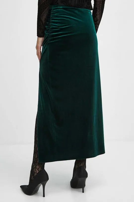 Spódnica damska welurowa kolor zielony Materiał główny: 95 % Poliester, 5 % Elastan 